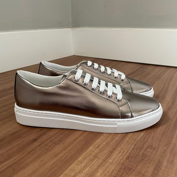 Tênis Paula - Metalizado Grafite 