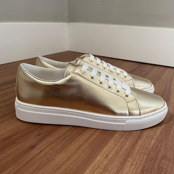 Tênis Paula - Metalizado Ouro Light 