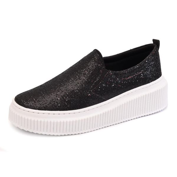 Slip on preto brilho discount