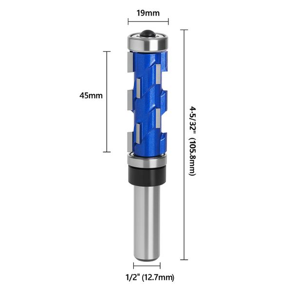 Fresa Reta Paralela Desintegrada Rolamento Sup 105x19x12,7