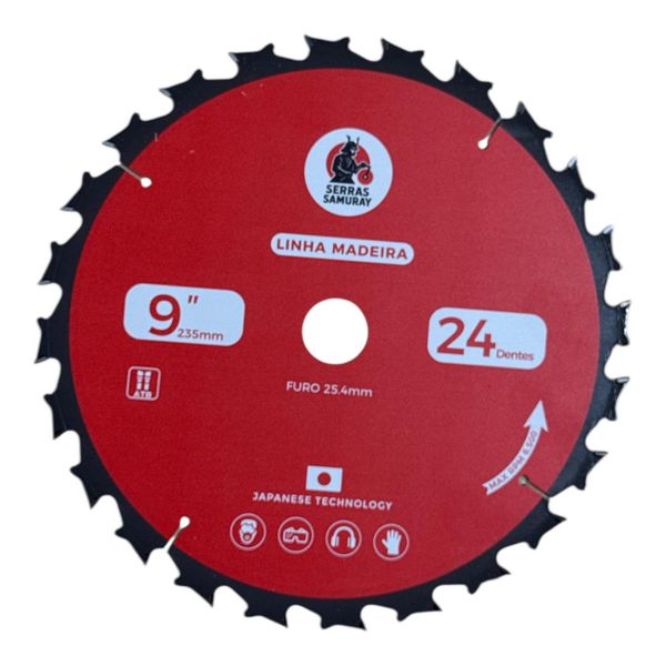 Disco Serra Circular 9.1/4x24z F.25,4mm Multimaterial Samuray 