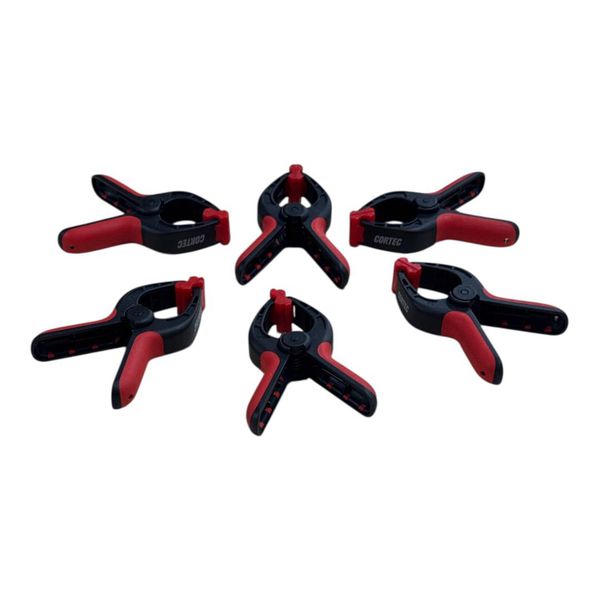 Grampo Multiuso Marceneiro 1,75'' Kit 6 Peças Cortec