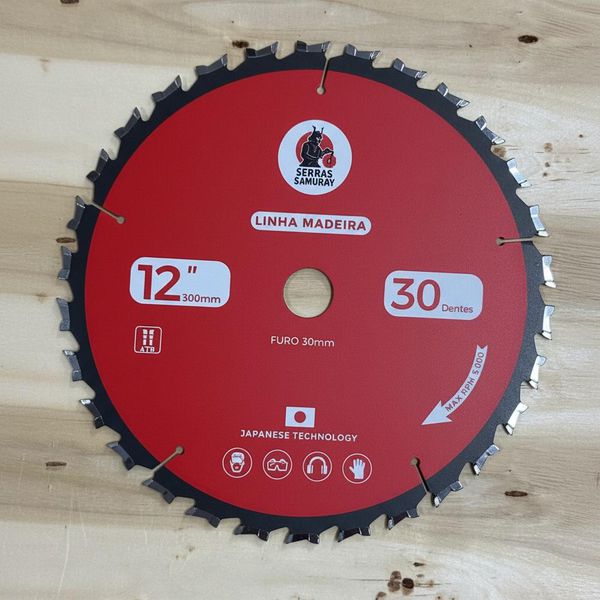 Disco Serra Circular 12'' 300x30z F.30mm Multimaterial Samuray 