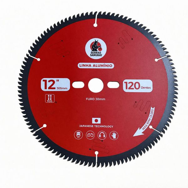 Disco Serra Circular Aluminio 305x120z Samuray (japonesa)