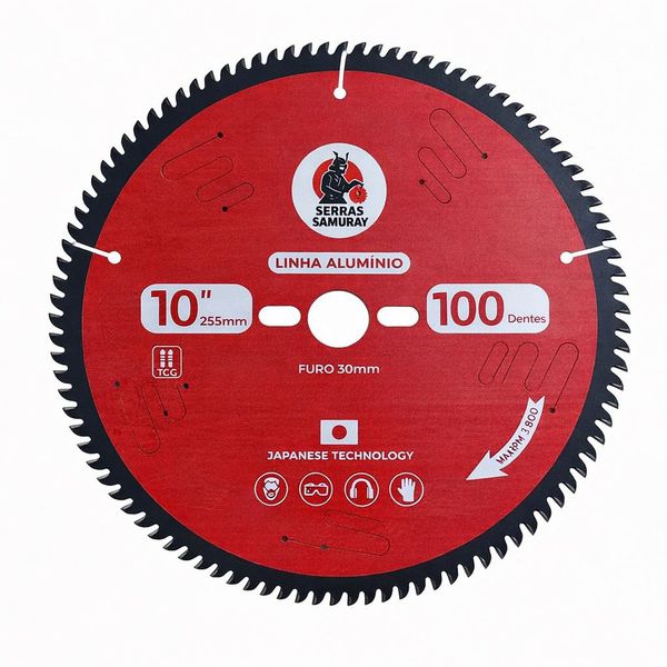 Disco Serra Circular Aluminio 255x100z Samuray (japonesa)