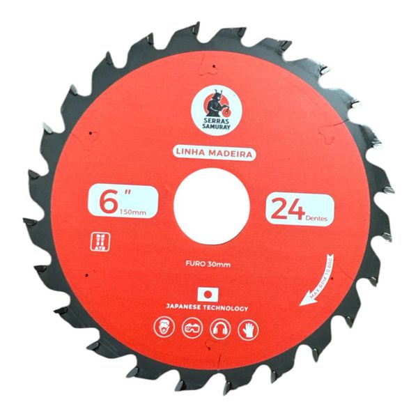 Disco Serra Circular 150x24 F.30mm Multimaterial Samuray 