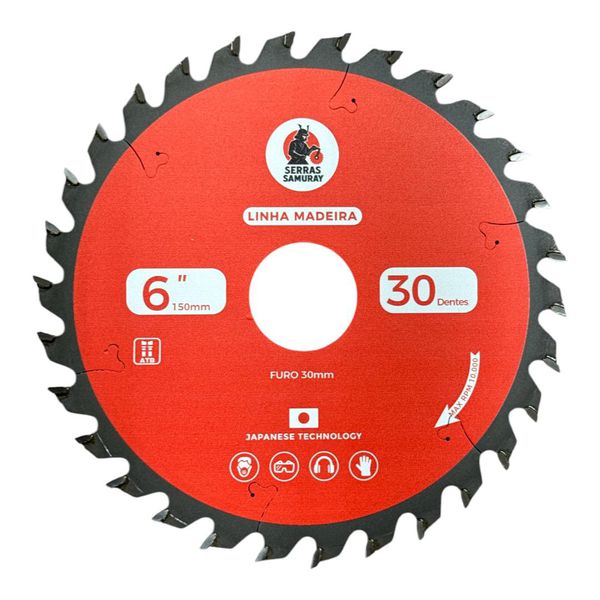 Disco Serra Circular 150x30 F.30mm Multimaterial Samuray 