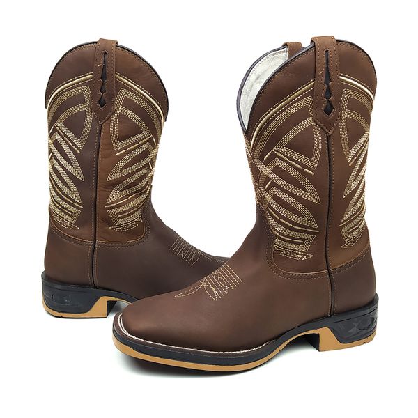 Bota couro de bufalo sales