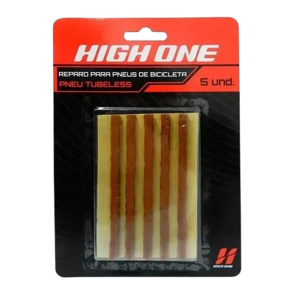 Reparo Para Pneu Tubeless Tipo Macarrao 10cm Com 5 unidades High One