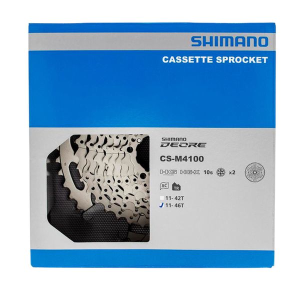 Cassete Bicicleta Mtb Deore Cs-m4100 10v 11-46d Cor Prata Shimano