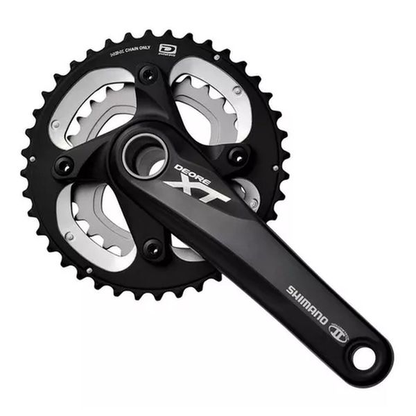 Pedivela Deore Xt M785 Duplo 2x10 (38/26) Mais Movimento Central Shimano