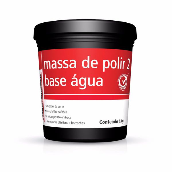 Massa de Polir Nr. 2 Base de Água 1Kg Maxi Rubber