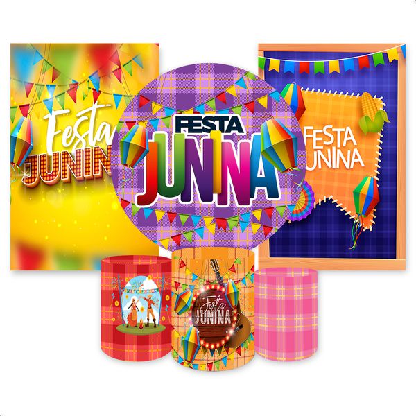 Kit 6 Capas Tema Festa Junina 2661