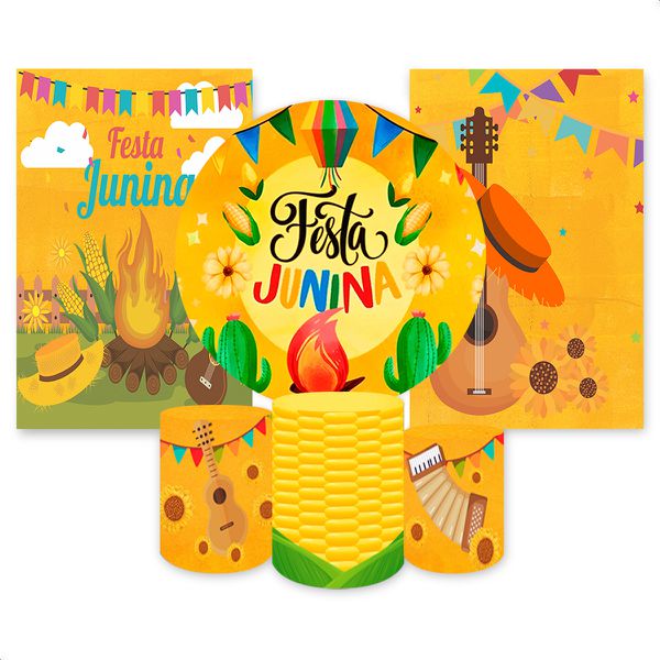 Kit 6 Capas Tema Festa Junina 393