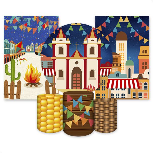 Kit 6 Capas Tema Festa Junina 4107