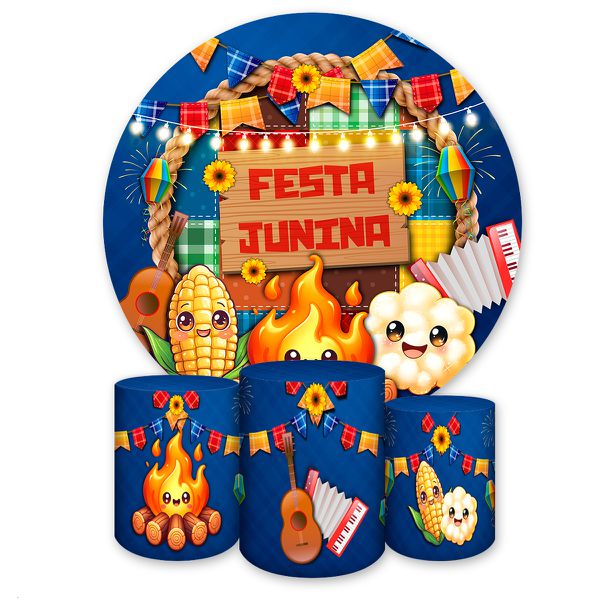 Kit 4 Capas Tema Festa Junina 7048