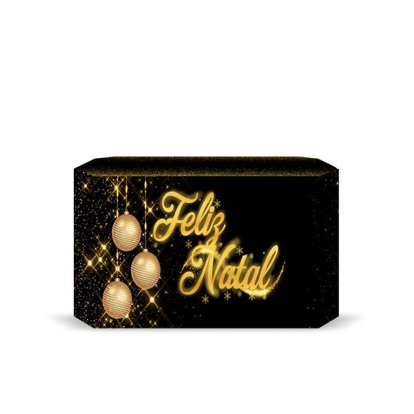 Capa Decorativa para 2 Mesas Quadrada Sublimada Tema Natal Decorações Natalinas 01