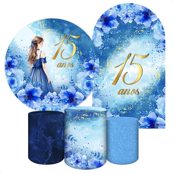 Kit 4 Capas + Romano Tema 15 Anos 7068