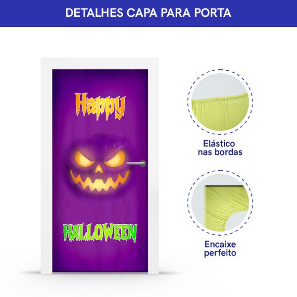 Capa Porta Tema Halloween 7162