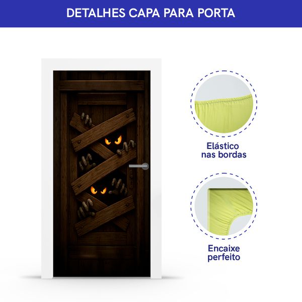 Capa Porta Tema Halloween 7160