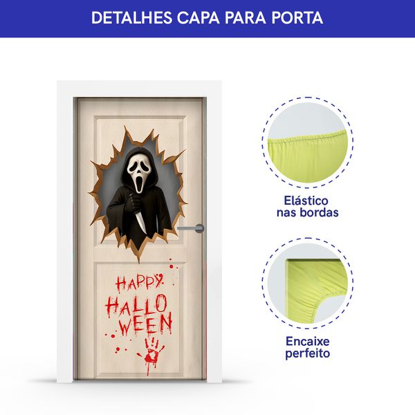 Capa Porta Tema Halloween 7159