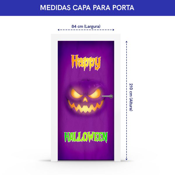 Capa Porta Tema Halloween 7162