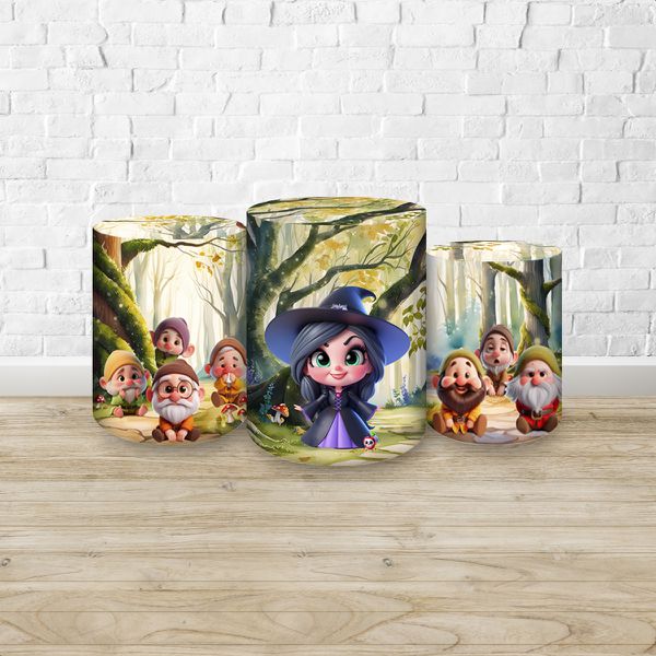 Capas Trio Cilindros Sublimados Branca de Neve 4621