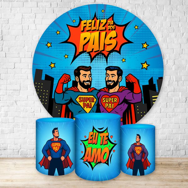 Kit 4 peças Tema Dia dos pais 7084