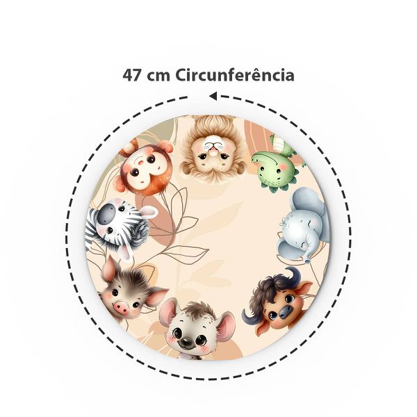 Kit 48 Capas Sousplat Sublimados Tema Safari 15