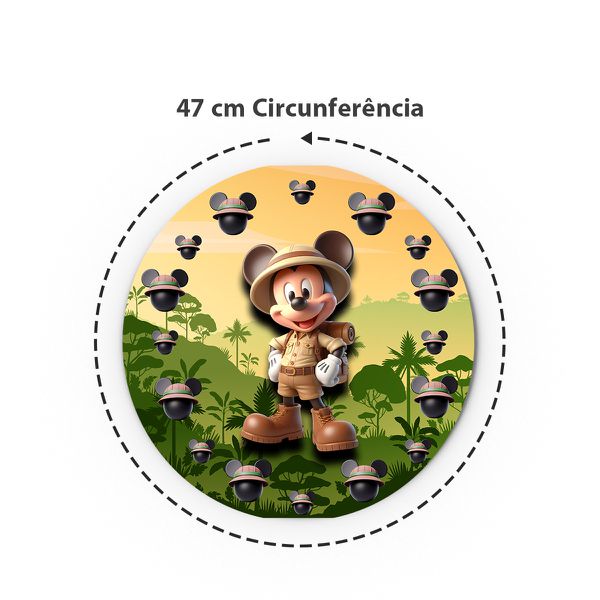 Kit 48 Capas Sousplat Sublimados Tema Mickey Safari 14