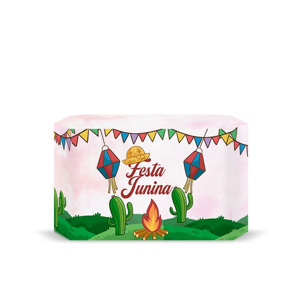 Capa Decorativa para 2 Mesas Quadrada Sublimada Tema Festa Junina 100