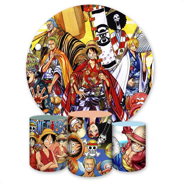Capa Painel + Trio Capas Cilindros Sublimados Tema One Piece 1478