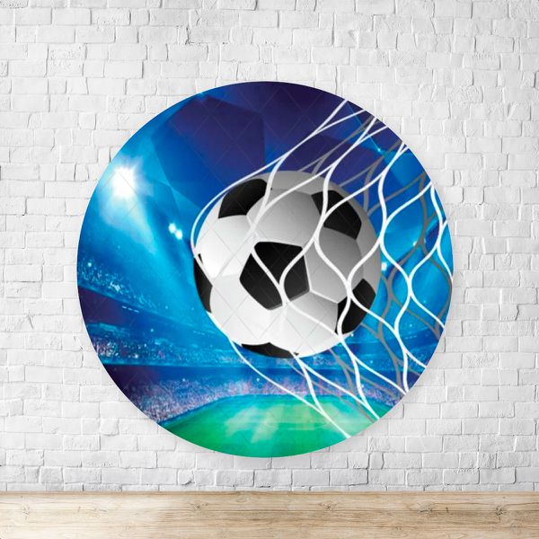 Capa Painel Redondo Sublimado Tema Futebol 15