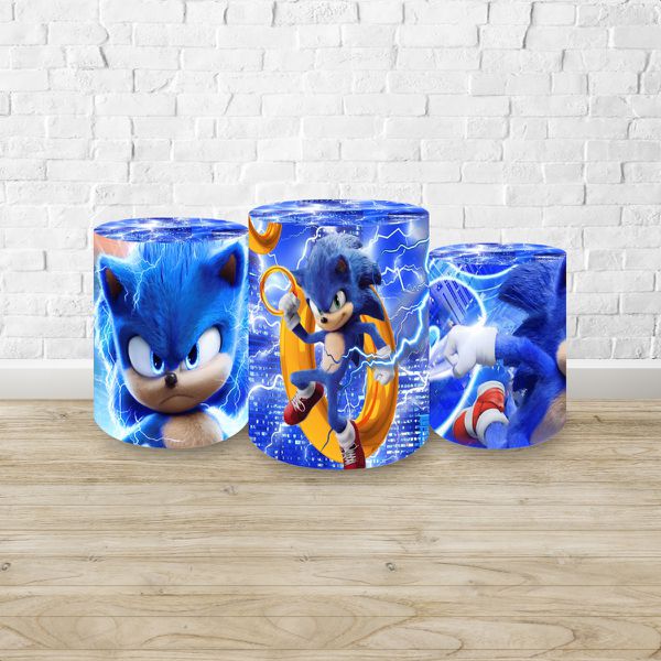 Trio Capas Cilindros Sublimados Sonic 1928