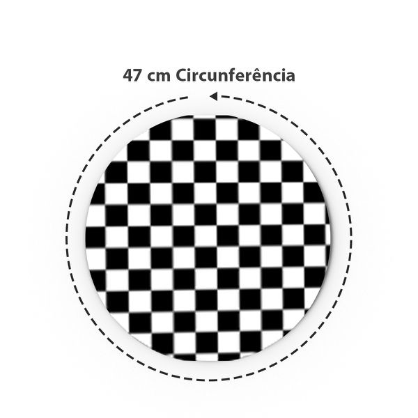 Kit 48 Capas Sousplat Sublimados Tema Quadriculado 16