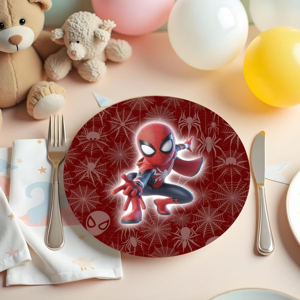 Kit 48 Capas Sousplat Sublimados Tema Homem Aranha 26