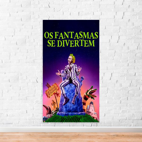 Capa Painel Retangular Sublimado Tema Os Fantasmas se divertem 2067