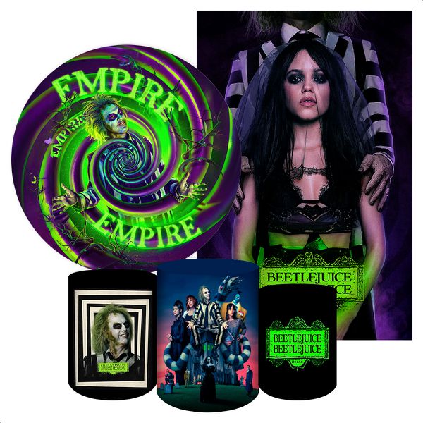 Kit 5 Peças Capa Redonda + Capa Retangular + Trio Capas Cilindros Sublimados Tema Os Fantasmas se divertem 2068