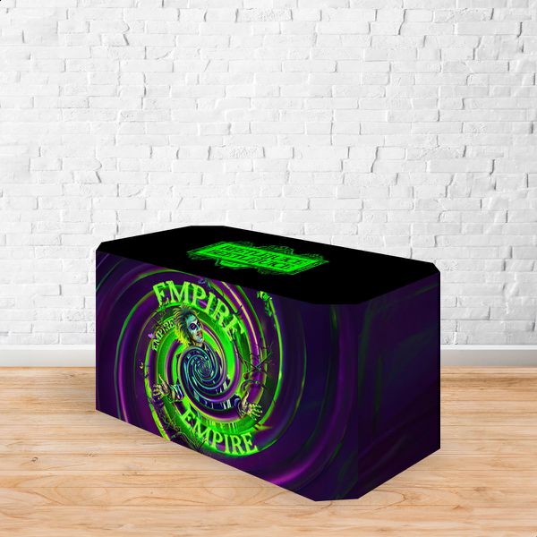 Capa Decorativa para 2 Mesas Quadrada Sublimada Tema Os Fantasmas se divertem 2068
