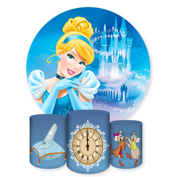 Kit 4 peças Full Tema Princesa Cinderela 222