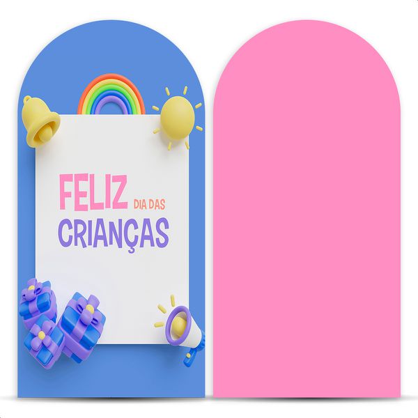 Capa Painel Romano Sublimado Tema Dia das crianças 2243