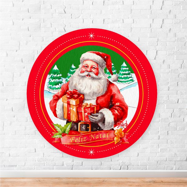 Capa Painel Redondo Sublimados Tema Natal 2250