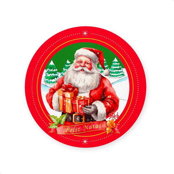 Capa Painel Redondo Sublimados Tema Natal 2250