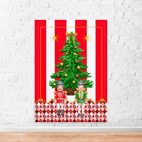 Capa Painel Retangular Sublimado Tema Natal 2250