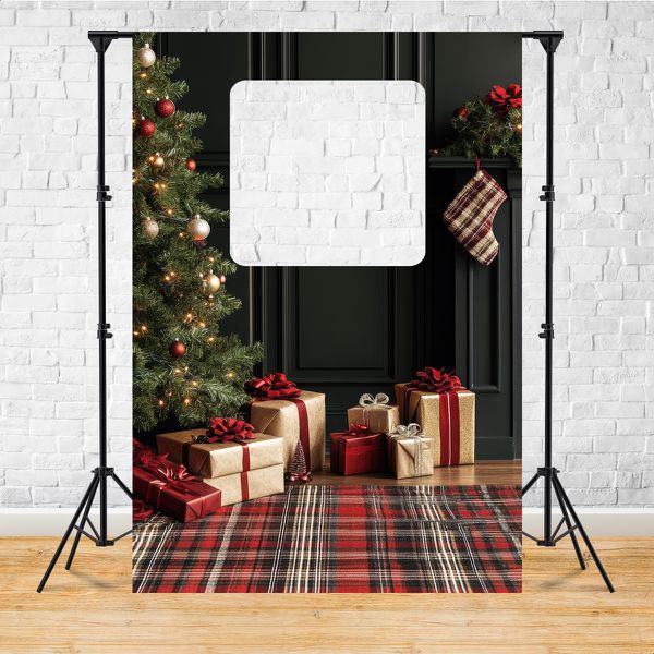 Capa Painel Interativo Para Fotos Vazado Tema Natal 2253