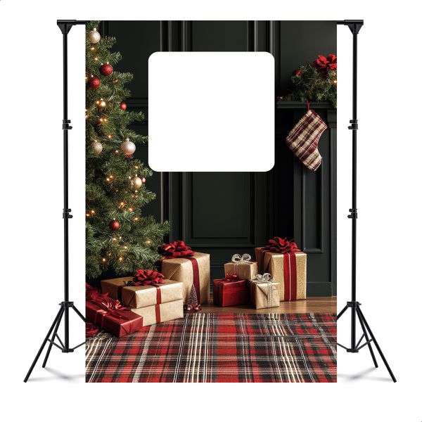 Capa Painel Interativo Para Fotos Vazado Tema Natal 2253
