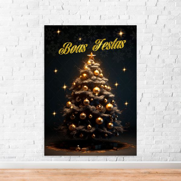 Capa Painel Retangular Sublimado Tema Natal 2253