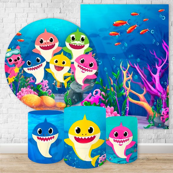 Kit 5 Peças Tema Baby Shark 232