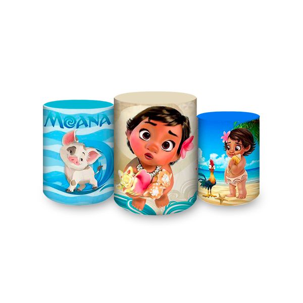 Trio Capas Cilindros Sublimados Tema Moana 239