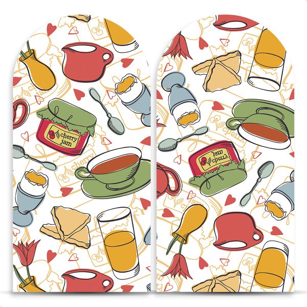 Painel Romano Tema Chá de Cozinha 2559